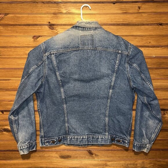 Vintage Levis Denim Trucker Jacket Mens 46 L Type III USA Made 71506-0216 - Picture 2 of 14